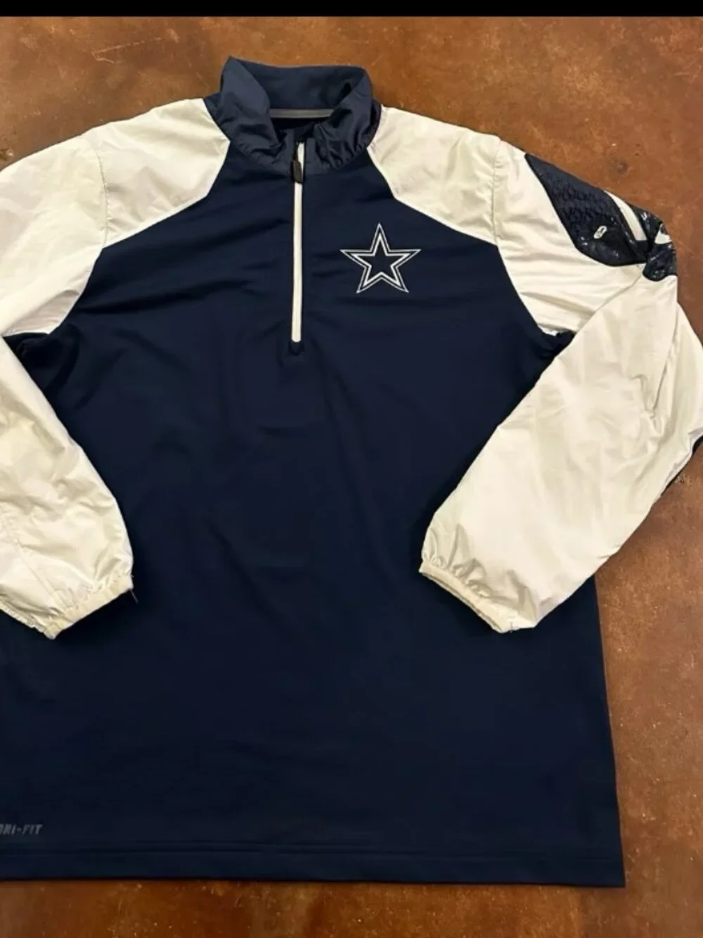 Nike Dallas Cowboys sideline Dri Fit 1/4 zip pullover